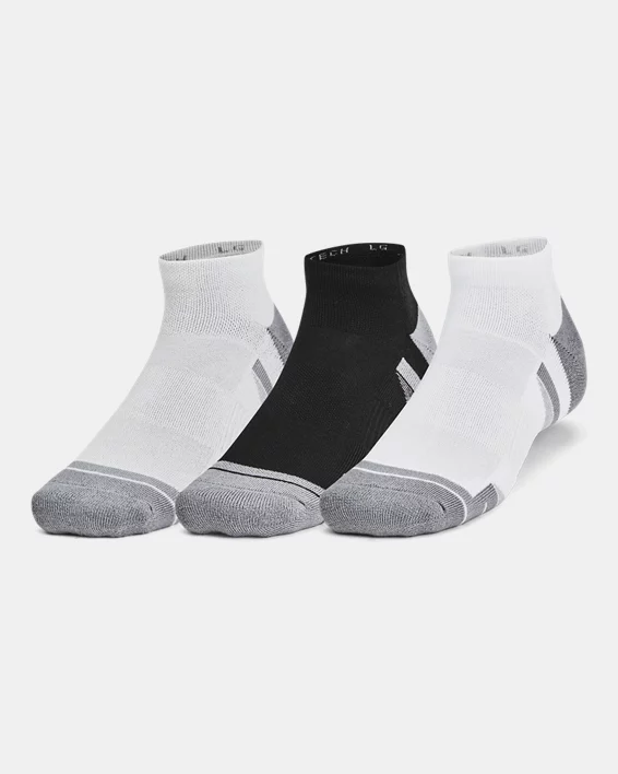 UA Performance Tech Unisex 3-Pack Low Cut Socks
