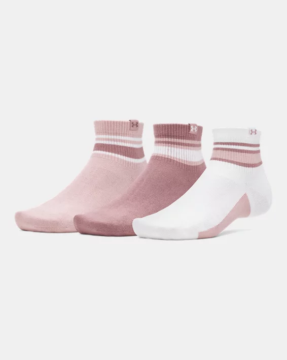 UA Sportstyle Cotton Unisex 3-Pack Quarter Socks