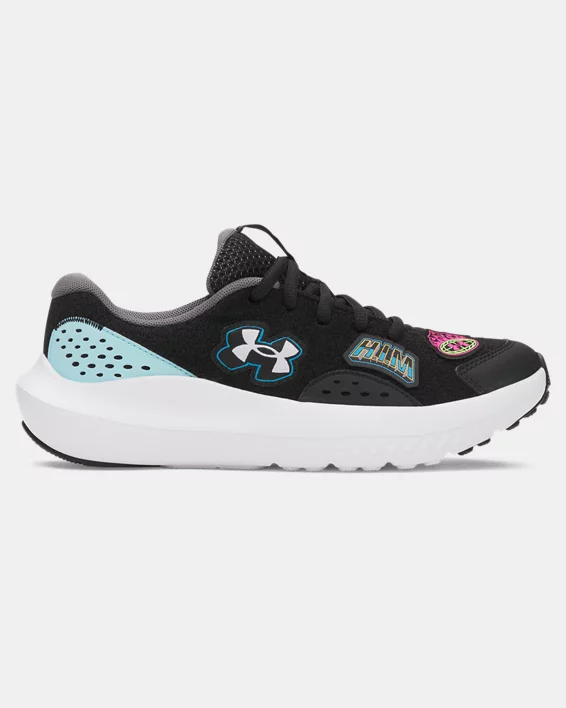 UA Surge 4 Patches Boys Grade School Running Shoes
