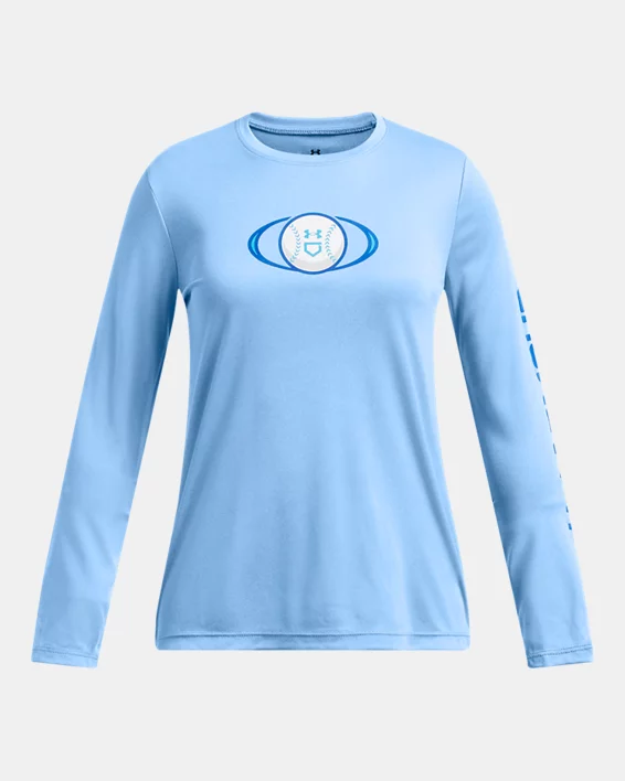 UA Softball Graphic Girls Long Sleeve