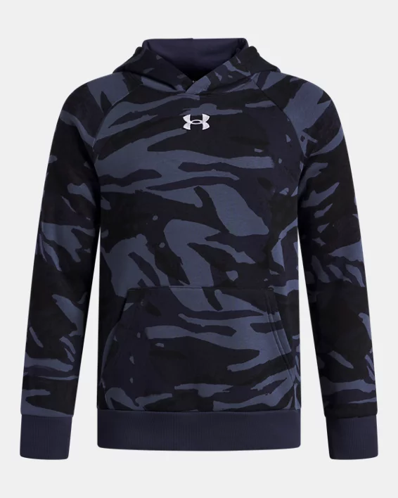 UA Rival Fleece Printed Boys Hoodie