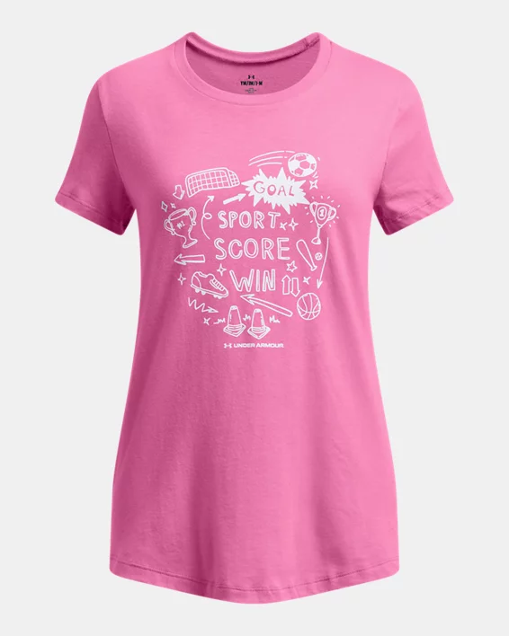 UA Multi Sport Girls Short Sleeve