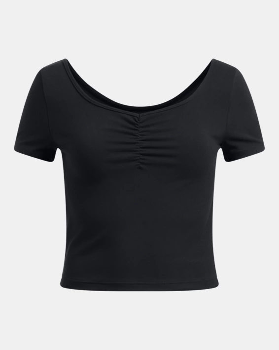 UA Motion Ruched Girls Short Sleeve