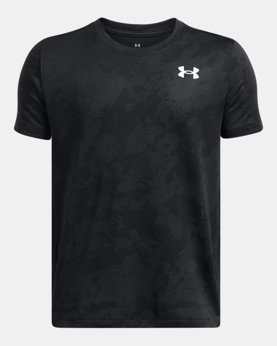 UA Tech Vent Jacquard Boys Short Sleeve