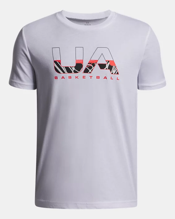 UA Hoops Branded Boys Short Sleeve