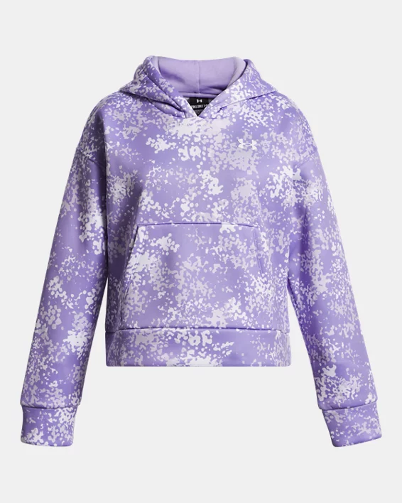 Armour Fleece Print Girls Hoodie