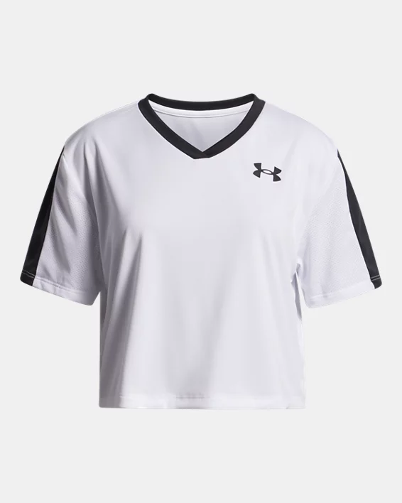 UA Tech Boxy Girls V-Neck Short Sleeve