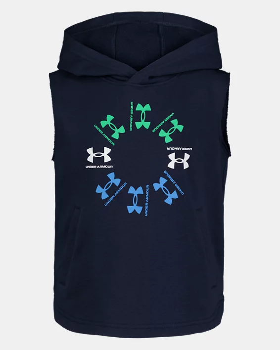 UA Rival Terry Little Boys Sleeveless Hoodie