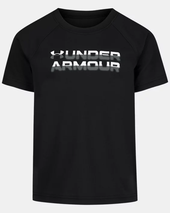 UA Tech Split Logo Little Boys Short Sleeve