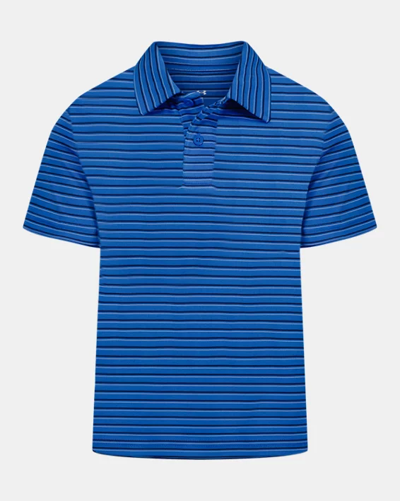 UA Matchplay Stripe Little Boys Polo