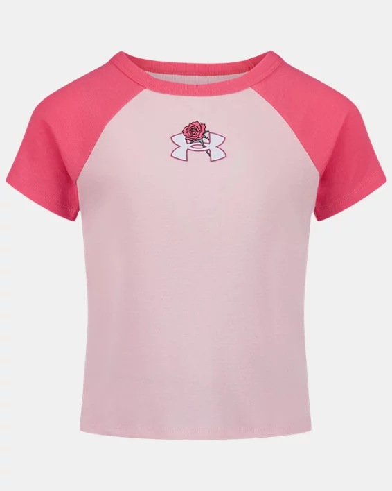 UA New Prep Raglan Toddler Girls Short Sleeve
