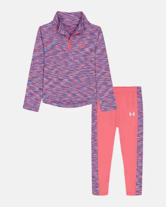 UA Color Twist Toddler Girls  Zip & Leggings Set
