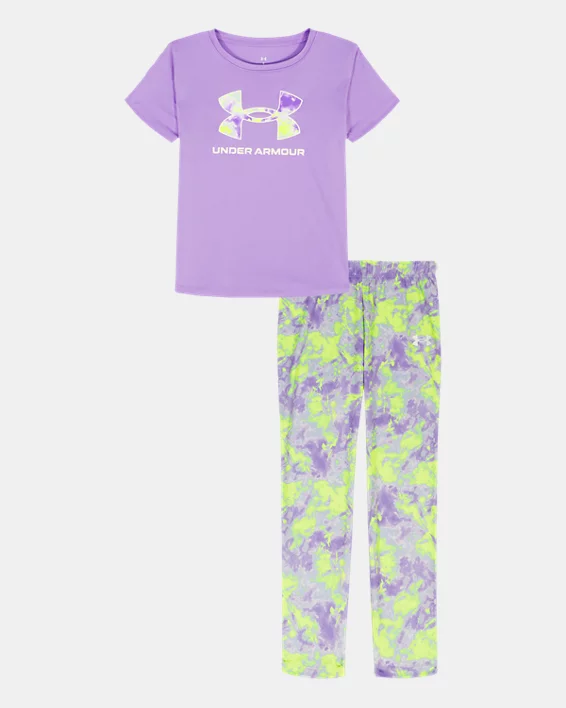 UA Printed Little Girls Leggings Set