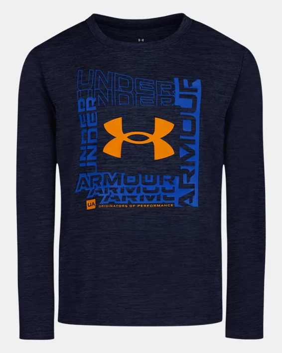 UA Logo Frame Twist Tech Toddler Boys Long Sleeve