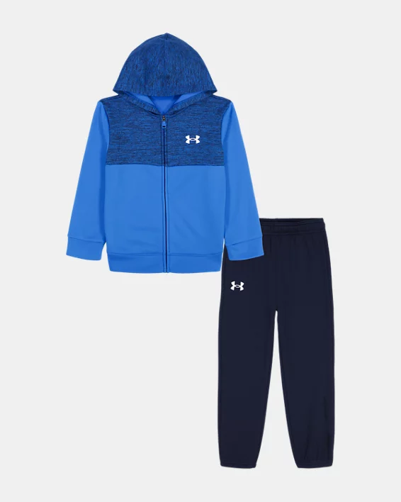 UA Colorblock Toddler Boys Zip-Up Hoodie Set