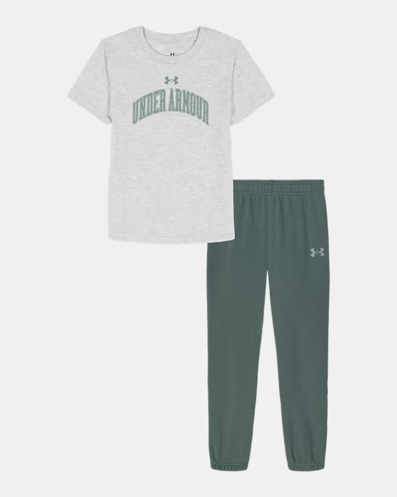 UA Tech Toddler Boys Short Sleeve & Joggers Set