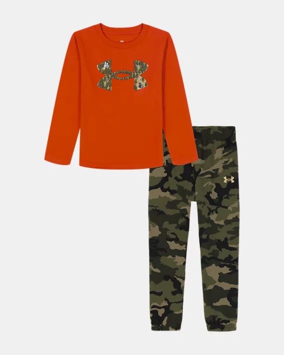 UA Camp Logo Toddler Boys' Long Sleeve & Joggers Set