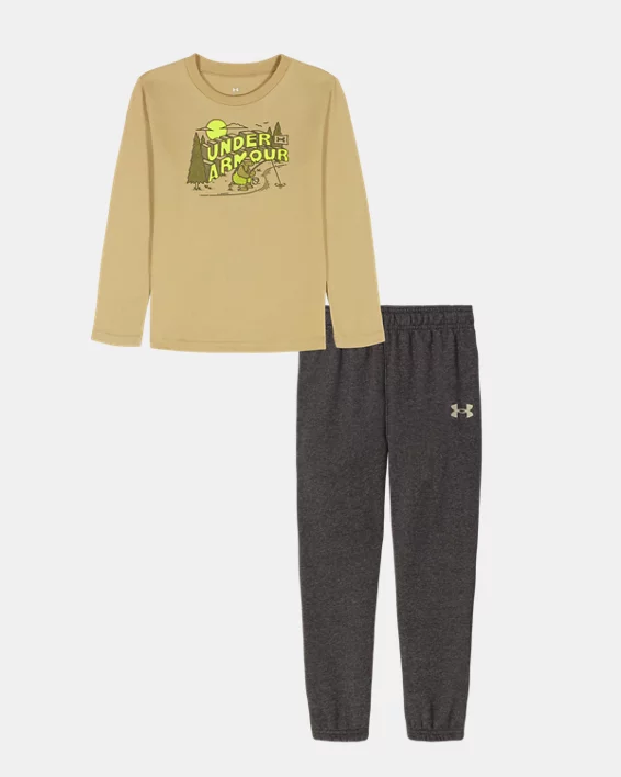UA Bear Fishing Infant Boys Long Sleeve & Joggers Set