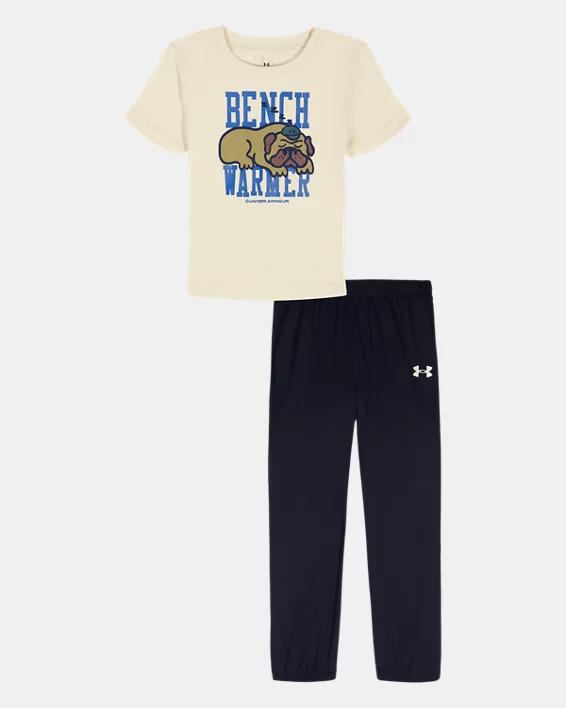 UA Bench Warmer Toddler Boys Short Sleeve Set