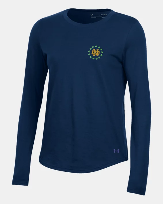 UA Performance Cotton Collegiate Womens Long Sleeve