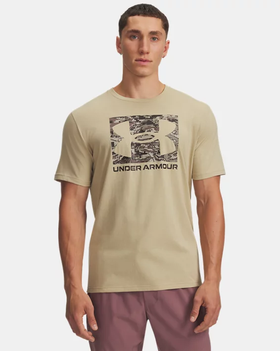 UA ABC Camo Boxed Logo Mens Short Sleeve