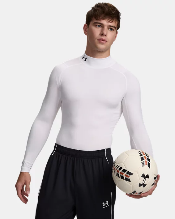 HeatGear Mens Compression Mock Long Sleeve