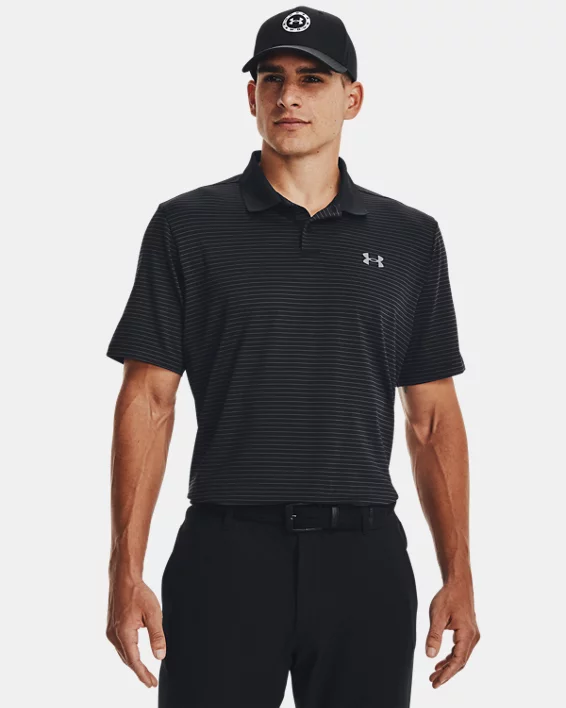 UA Matchplay Stripe Mens Polo