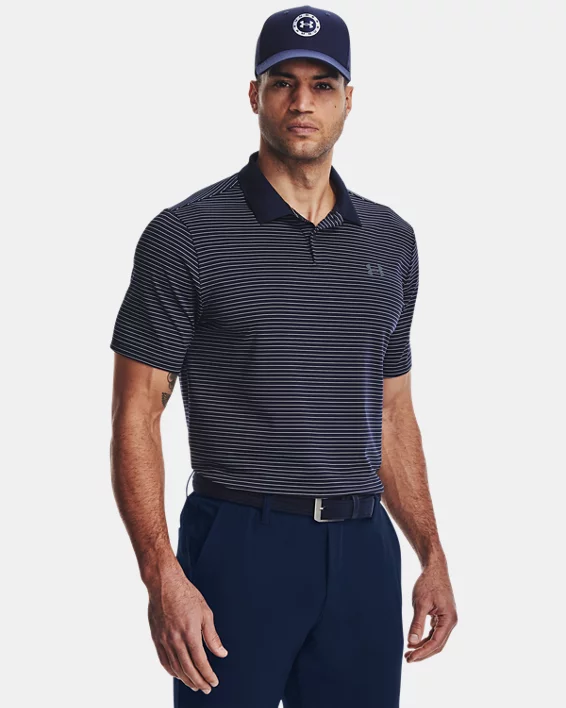 UA Matchplay Stripe Mens Polo