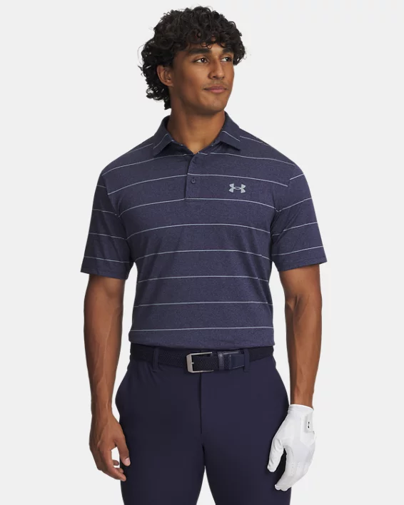 UA Playoff 3.0 Stripe Mens Polo
