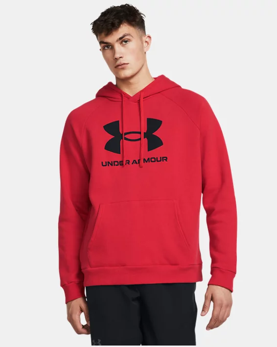 UA Rival Fleece Mens Logo Hoodie
