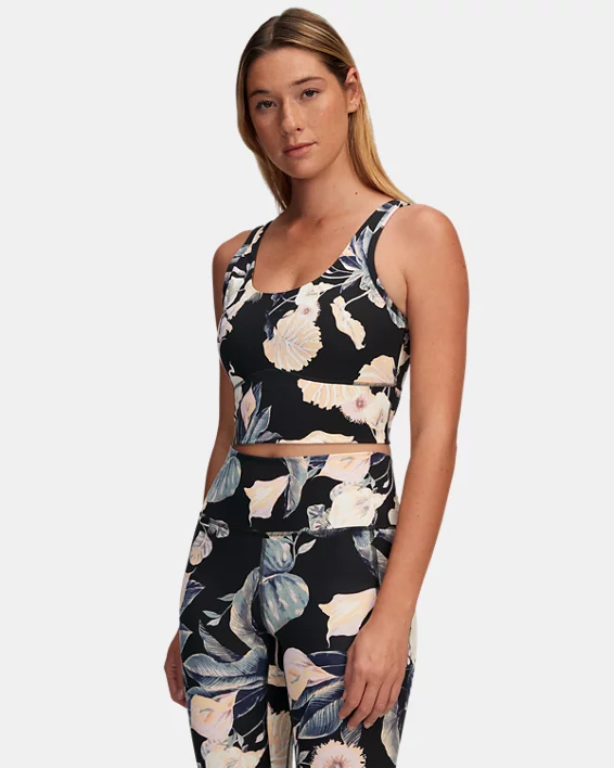 UA Meridian Fitted Printed Womens Crop Tank