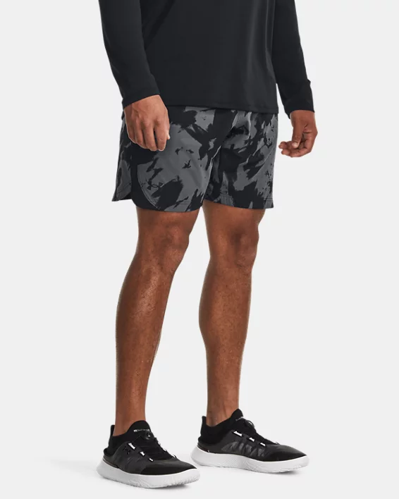 UA Elevated Woven Printed Mens 8.25" Shorts