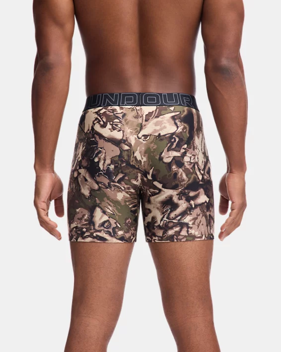 UA Performance Tech Printed Mens 6" Boxerjock