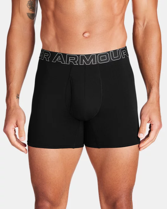 UA Performance Cotton Mens 6" 3-Pack Boxerjock