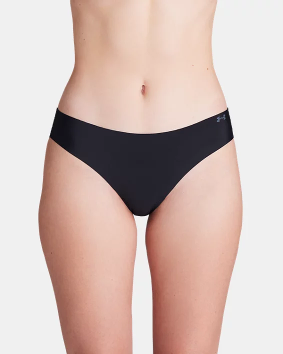 UA Pure Stretch Womens 3-Pack No Show Bikini