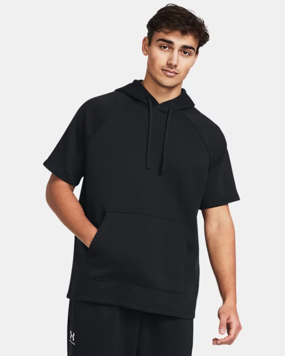 UA Rival Fleece Mens Short Sleeve Hoodie