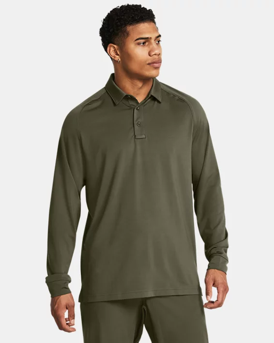 UA Tactical Elite Mens Long Sleeve Polo