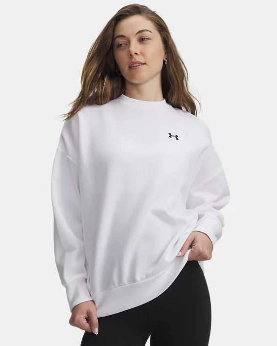 UA Rival Fleece Womens Oversized Crew