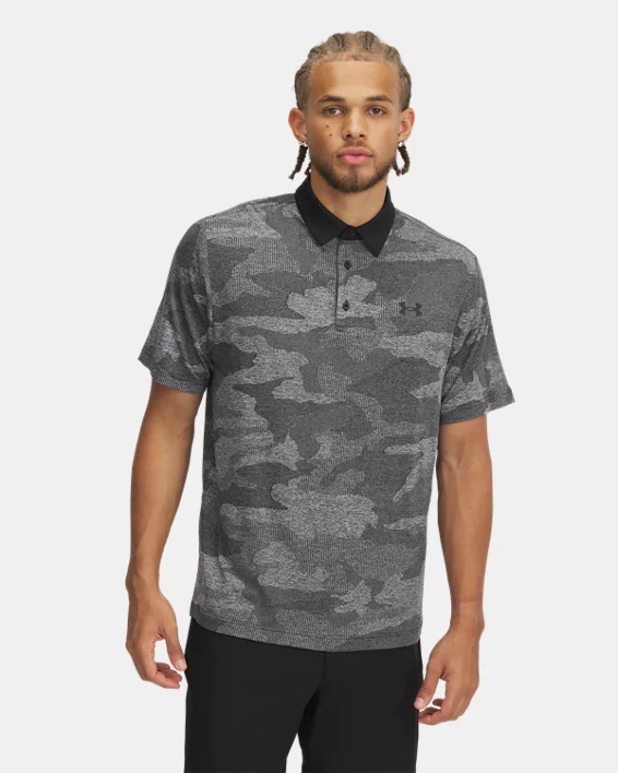 UA Playoff Camo Jacquard Mens Polo