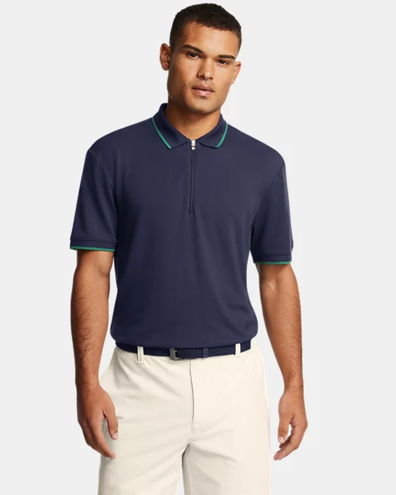 UA Premier Zip Mens Polo