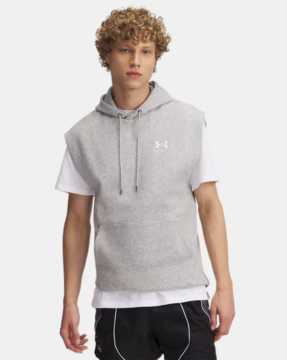 UA Icon Fleece Mens Sleeveless Hoodie