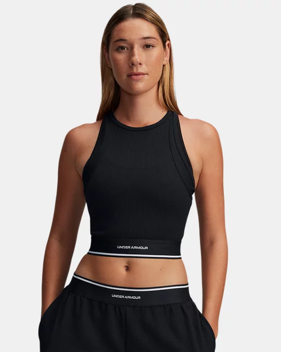 UA Meridian Rib Branded Womens Tank