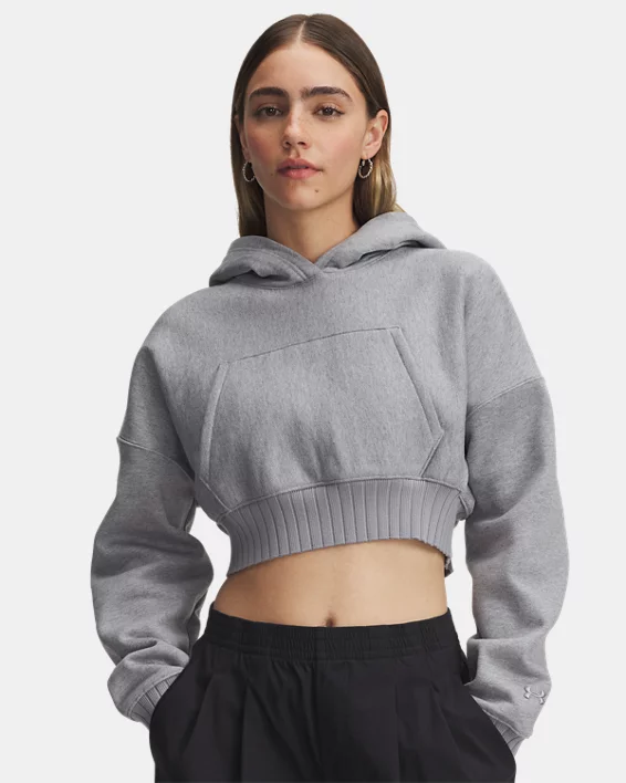 UA Courtside Womens Crop Hoodie