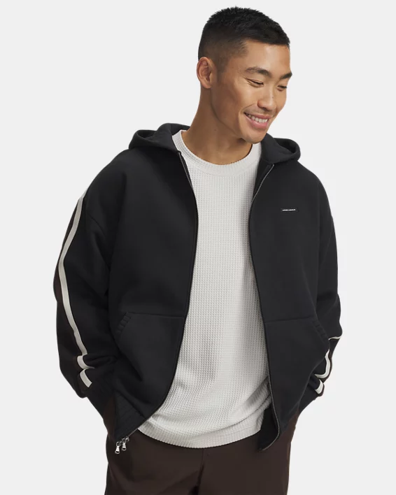 UA Icon Heavyweight Rib Mens Full Zip