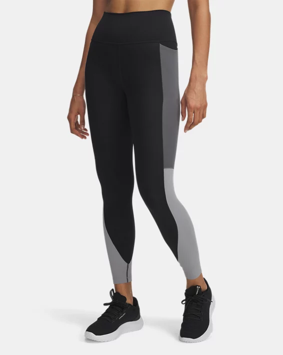 UA Meridian Colorblock Womens Ankle Leggings