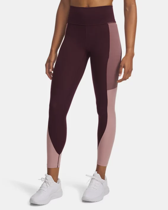UA Meridian Colorblock Womens Ankle Leggings