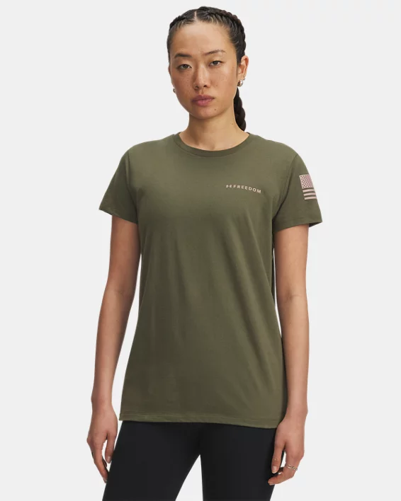 UA Freedom Banner Womens T-Shirt