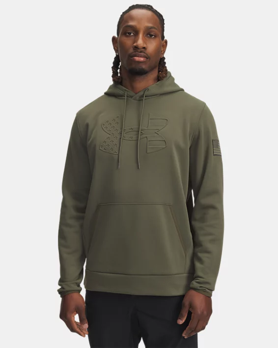 UA Freedom Armour Fleece Emboss Mens Hoodie