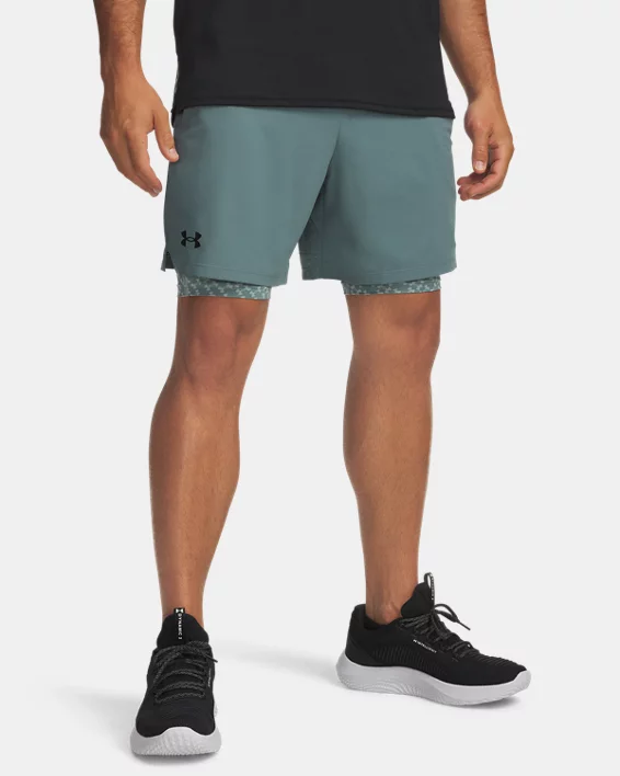 UA Vanish Woven Printed Mens 2-in-1 Shorts
