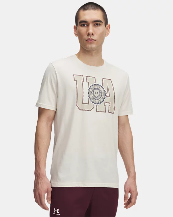 UA College Crest Logo Mens Short Sleeve